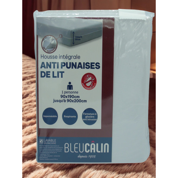 Housse de matelas anti punaises de lit  (90x190-200)