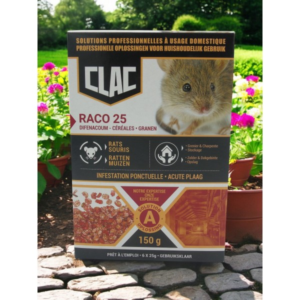 Raco25 Granulés Lokaas pour Rats et Souris - 150 g (6 X 25 g)
